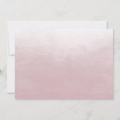 Dusty Roos Blush Pink Flowers Quinceanera Party Kaart (Achterkant)