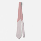 Dusty Roos Blush Pink Geometric Color Blocks Stropdas (Voorkant)