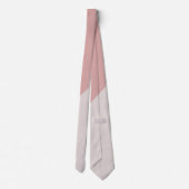 Dusty Roos Blush Pink Geometric Color Blocks Stropdas (Achterkant)