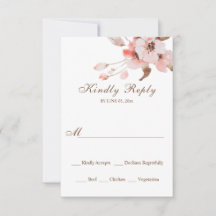 Dusty Roos Blush Pink Waterverf Floral Wedding