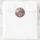 Dusty Roos Blush roze rozen  Vrijgezellenfeest Ronde Sticker (Tas)