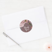 Dusty Roos Blush roze rozen  Vrijgezellenfeest Ronde Sticker (Envelop)
