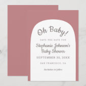 Dusty Roos Bohemian Arch Oh Baby Save The Date (Voorkant / Achterkant)