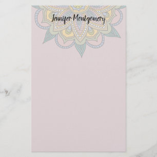 Dusty Roos BoHo Mandala Aangepast papier