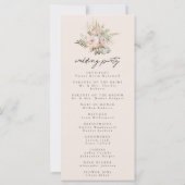 Dusty Roos Boho Pampas Grass Ceremony Programma (Achterkant)