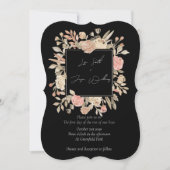 Dusty Roos Boho Wedding Invitations Kaart (Voorkant)