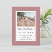 Dusty Roos Borders Photo Save the Date Wedding (Staand voorkant)