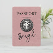Dusty Roos Brazil Passport Bewaar de datum Save The Date (Staand voorkant)