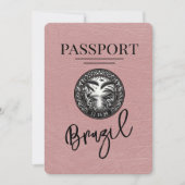 Dusty Roos Brazil Passport Bewaar de datum Save The Date (Voorkant)