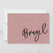 Dusty Roos Brazilië Passport Bedankkaart (Achterkant)