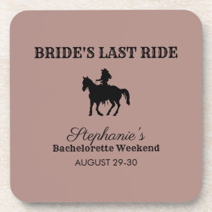 Dusty Roos Bride's Last Ride Bachelorette Weekend Bier Onderzetter
