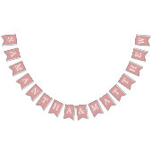 Dusty Roos Bruiloft Bruid & bruidegom Namen Simple Vlaggetjes (Alle)