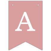 Dusty Roos Bruiloft Bruid & bruidegom Namen Simple Vlaggetjes (Tweede vlag)