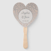 Dusty Roos bruiloft Handwaaier (Voorkant)