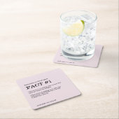 Dusty Roos bruiloft op maat leuk feit Kartonnen Onderzetters (Insitu)