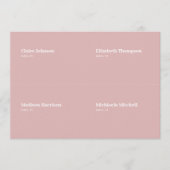 Dusty Roos Bruiloft Plaats Kaart DIY (Voorkant)