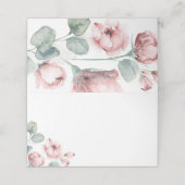 Dusty Roos bruiloft plaats kaart Plaatskaartje (Buitenkant ongevouwen)