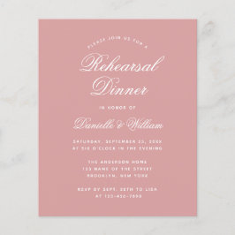 Dusty Roos Budget Rehearings Dinner Uitnodiging