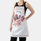 Dusty Roos Burgundy Maid of Honor Apron Schort (Insitu)