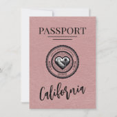 Dusty Roos California Passport Bewaar de datum Save The Date (Voorkant)