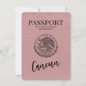 Dusty Roos Cancun Passport Bewaar de datum Save The Date (Achterkant)