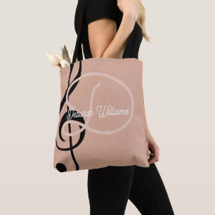 Dusty Roos canvas tas met haar naam en troebel gew