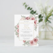 Dusty Roos Celebration of Life Funeral Invitation Aankondigingskaart (Staand voorkant)