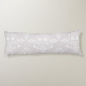 Dusty Roos Celestial Damask Boho Pattern Lichaamskussen (Achterkant)