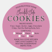Dusty Roos Chocolate Cookies Cottage Law Sticker (Voorkant)