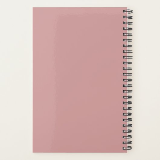 Dusty Roos Classic Monogram Persoonlijk Wekelijks Planner (Achterkant)