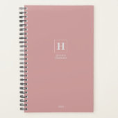 Dusty Roos Classic Monogram Persoonlijk Wekelijks Planner (Voorkant)