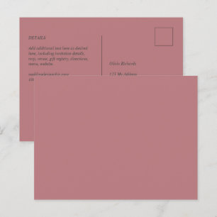 Dusty Roos Color Sjabloon Briefkaart