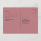 Dusty Roos Color Sjabloon Briefkaart (Achterkant)