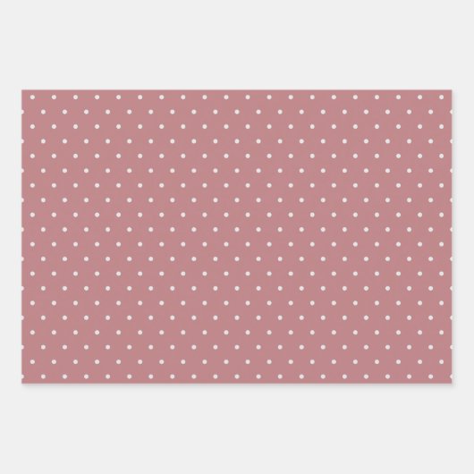 Dusty Roos Color Sjabloon Inpakpapier Vel (Voorkant 3)