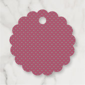 Dusty Roos Confetti Polka Dot Dank u Bedankjes Labels (Achterkant)