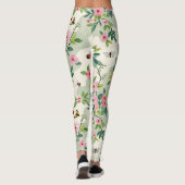 Dusty Roos Cream Butterflies Bee Camo Leggings (Achterkant)