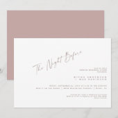 Dusty Roos de avond voor repetitie diner Kaart (Voorkant / Achterkant)