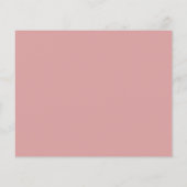 Dusty Roos Dress Color Bridesmaid Information Kaar (Achterkant)