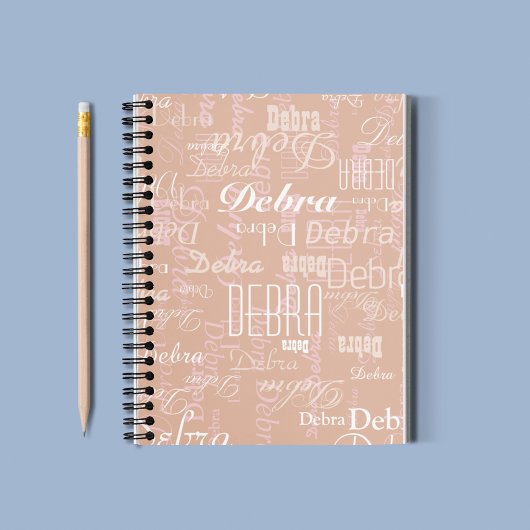 Dusty Roos Editable Name all-over-print Notitieboek