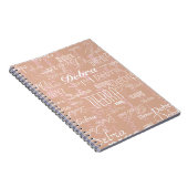 Dusty Roos Editable Name all-over-print Notitieboek (Rechterzijde)