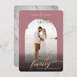 Dusty Roos Eindelijk getrouwd en venster foto Save The Date