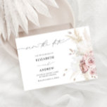 Dusty Roos en Blush Floral Save the Date<br><div class="desc">Leg de essentie van tijdloze romance vast en fluisterde beloften met onze betoverende uitnodiging, waar delicate stoffige rozen zich vermengen met zachte pasteltinten tot creëer en een sfeer van pure elegantie en verfijning. Dit fascinerende ontwerp belichaamt de delicate schoonheid van gedempte blozen botanische stoffen, delicaat ingericht om een gevoel van...</div>