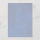 Dusty Roos en Dusty Blue Floral Wedding Details Informatiekaartje (Achterkant)