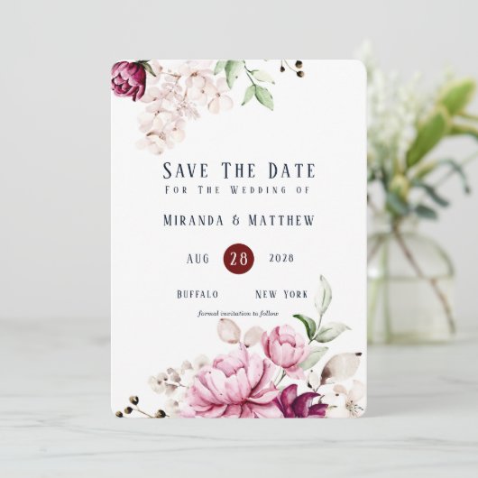 Dusty Roos en roze pony sla de datumkaarten op Kaart (Staand voorkant)