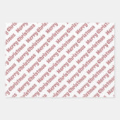 Dusty roos en witte bomen inpakpapier vel (Voorkant 3)