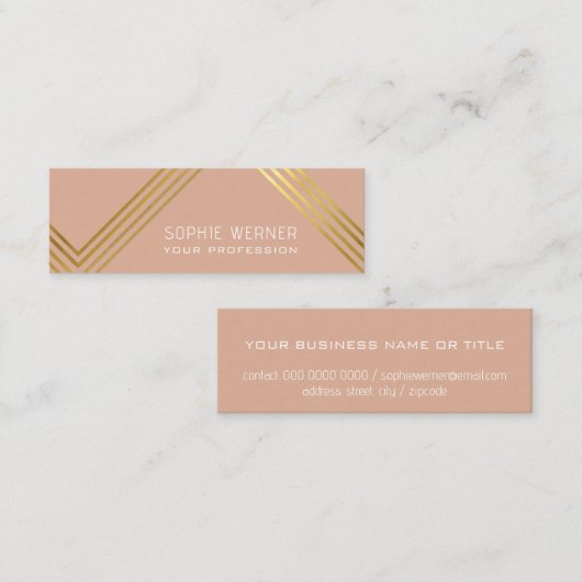 Dusty Roos Feminine Visitekaartje (Voorkant / Achterkant)