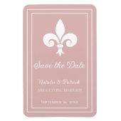 Dusty Roos Fleur de Lis Save the Date Magnet Magneet (Verticaal)