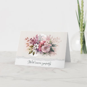 Dusty Roos Floral Bouquet Kaart