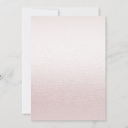 Dusty Roos Floral Bridal Shower Kaart (Achterkant)