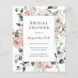 Dusty Roos Floral Budget Bridal Shower